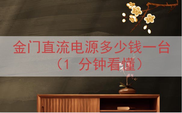 金门直流电源多少钱一台（1 分钟看懂）