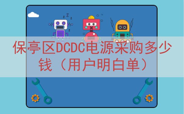 保亭区DCDC电源采购多少钱（用户明白单）