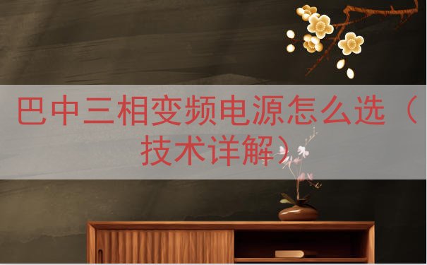 巴中三相变频电源怎么选（技术详解）